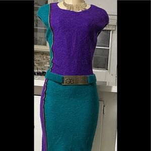 Classy Purple and Green Dress!